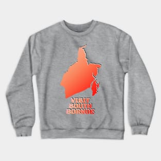 Borneo Map Crewneck Sweatshirt